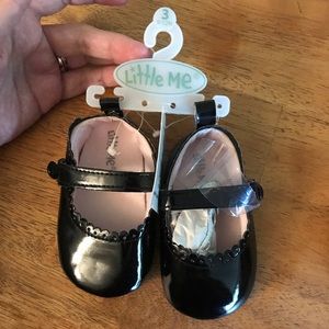 Little me baby girl patent Mary Janes